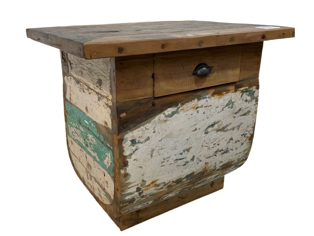 Table Basse Barque - 1 tiroir - 70 x 60 x 50 cm