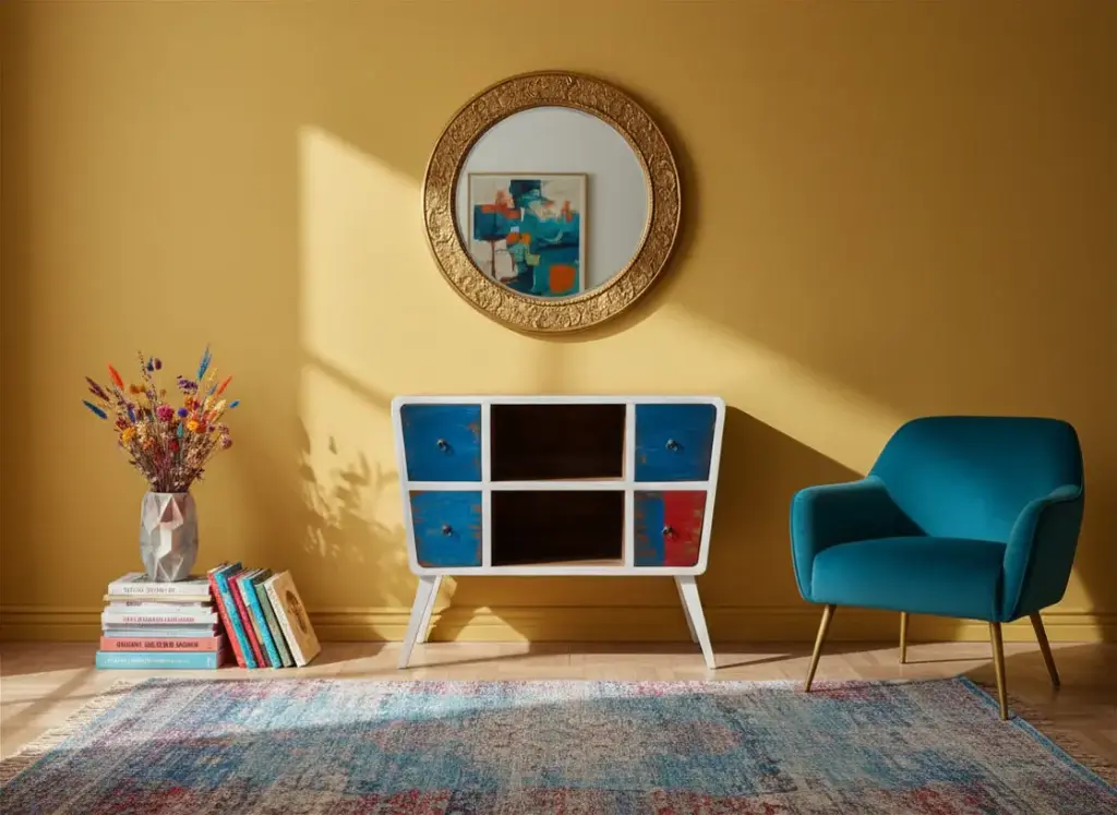 Console - 4 tiroirs - 100 x 85 x 50 cm