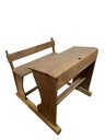 Banc d'École Ancien - 100 x 90 x 100 cm