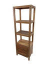 Étagère - 1 porte, 3 rangements - 55 x 180 x 40 cm