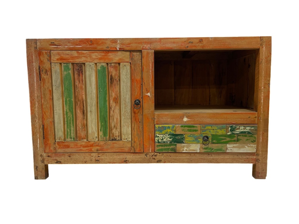 Meuble TV - 1 tiroir, 1 porte - 100 x 55 x 37 cm
