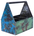 Porte-Bouteille Upcycling - Mix Couleur - 30 x 30 x 20 cm