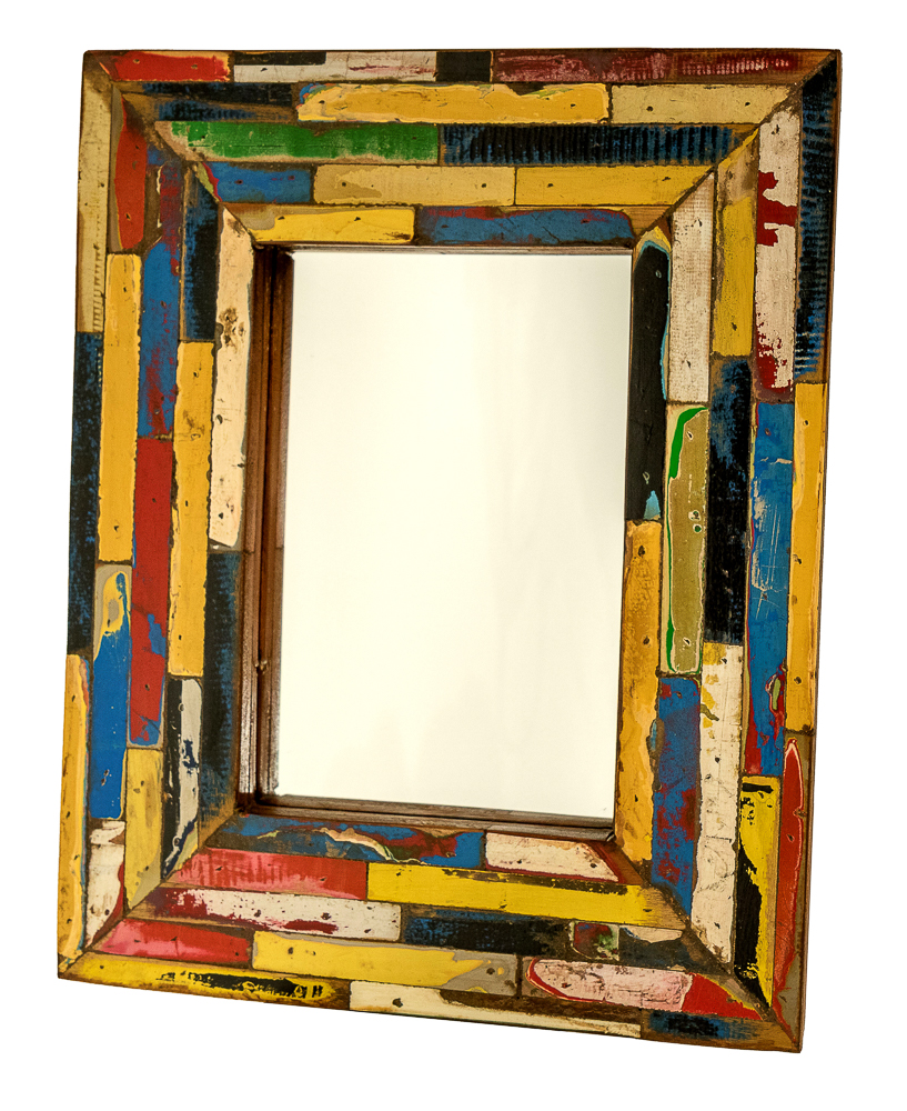 Miroir Rectangle - Mix Couleur - 50 x 40 x 2,5 cm