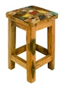 Tabouret 'Hogi' - Mix Couleur - 50 x 32 x 32 cm