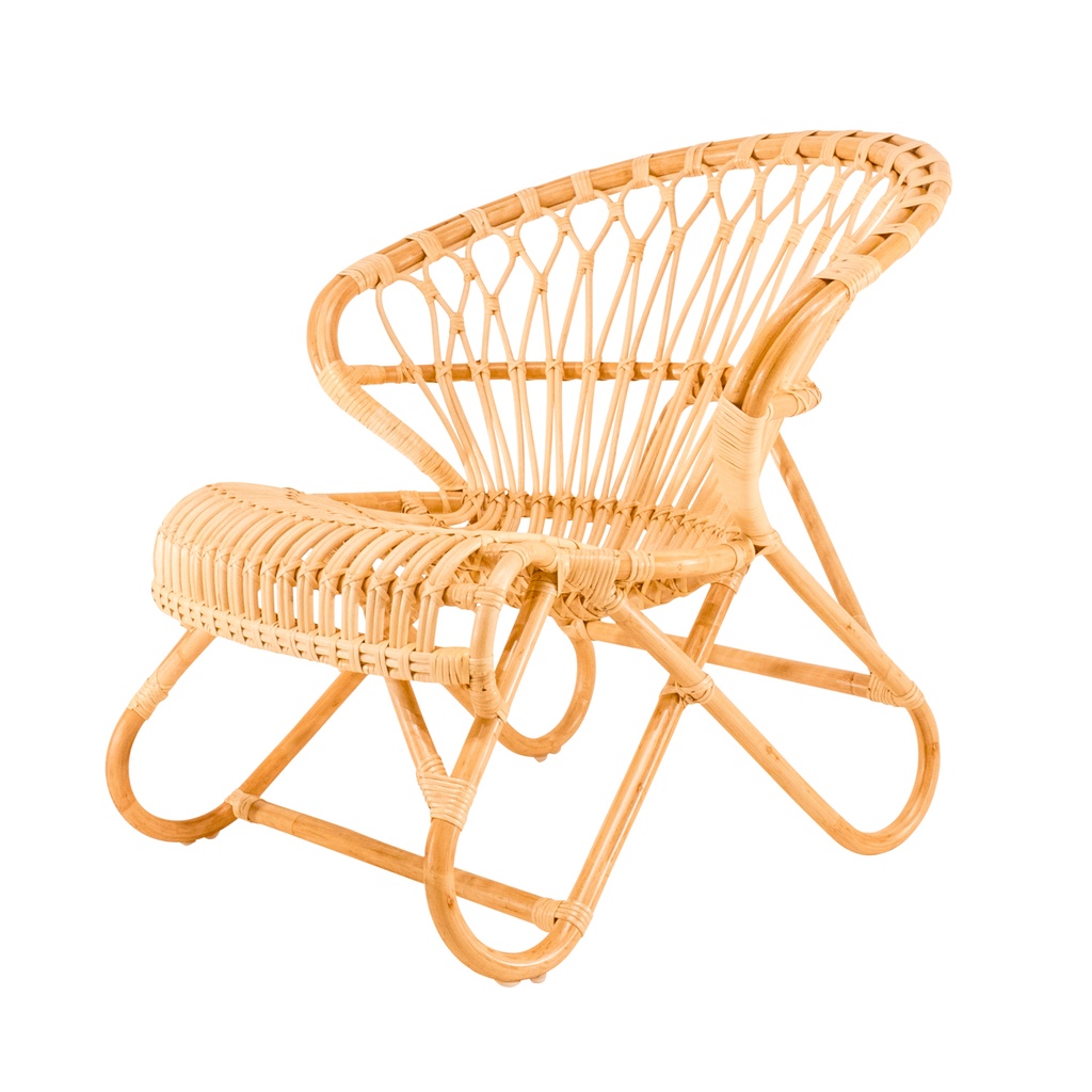 Fauteuil en Rotin - Natural - 75 x 75 x 70 cm