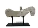 Cheval Déco sur Socle - 49 x 75 x 15 cm