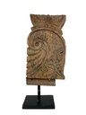Pied de Lit Ancien sur Socle - 57 x 25 x 12 cm