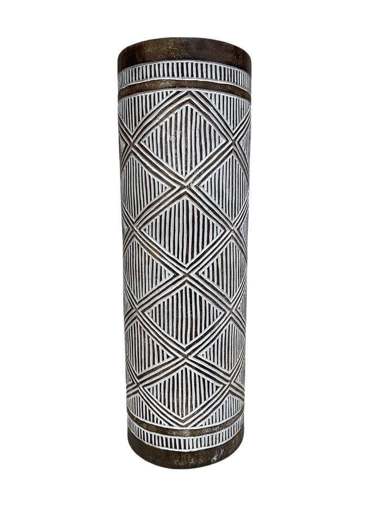 Grand Vase Sculpté - 60 x 20 x 20 cm