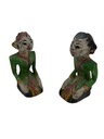 Statues - Couple Javanais - 17 x 8 x 10 cm