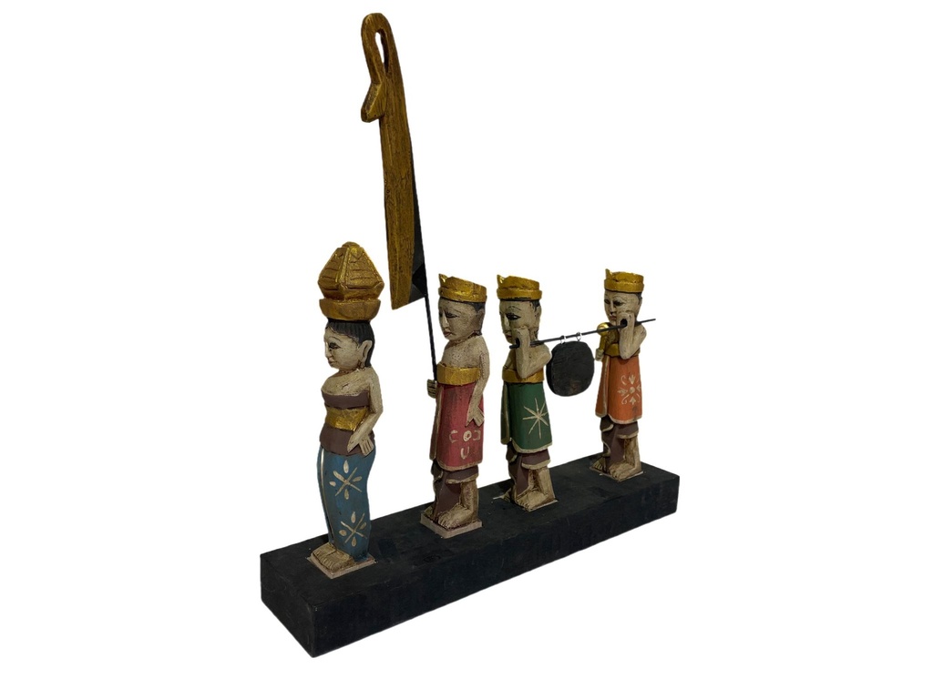 Scène de Cérémonie Balinaise - 43 x 41 x 9 cm