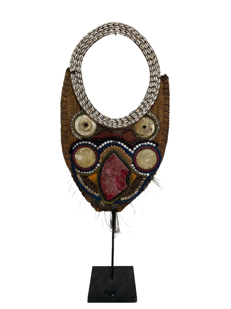 Masque Décoratif sur Socle - 80 x 15 x 15 cm
