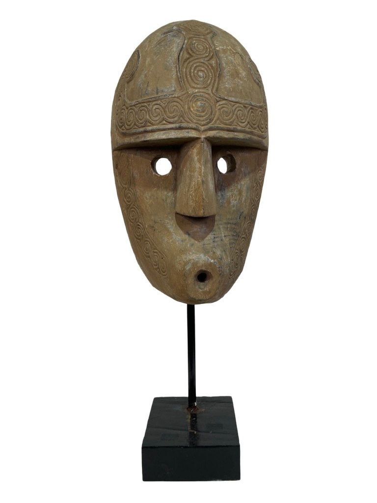 Grande Tête Sculptée Timor - 88 x 30 x 20 cm