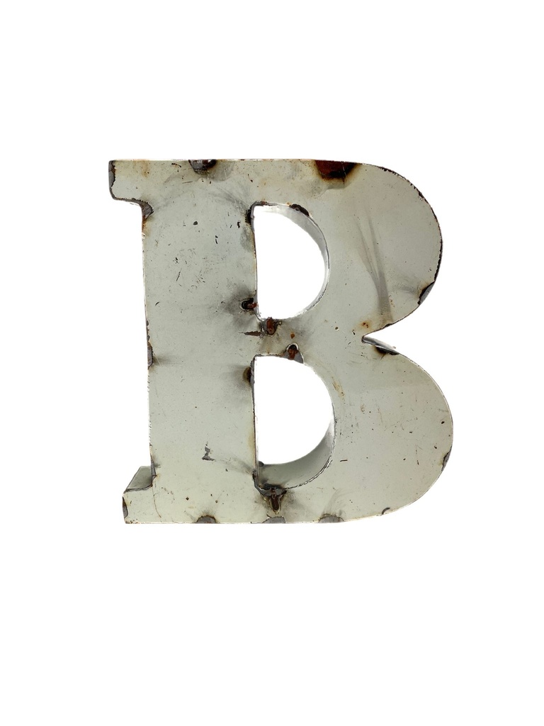 Lettre en Métal - 'B' - Petite - 15 cm