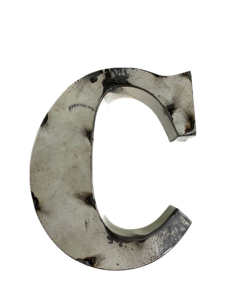 Lettre en Métal - 'C' - Petite - 15 cm