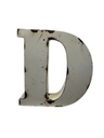 Lettre en Métal - 'D' - Petite - 15 cm
