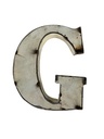 Lettre en Métal - 'G' - Petite - 15 cm