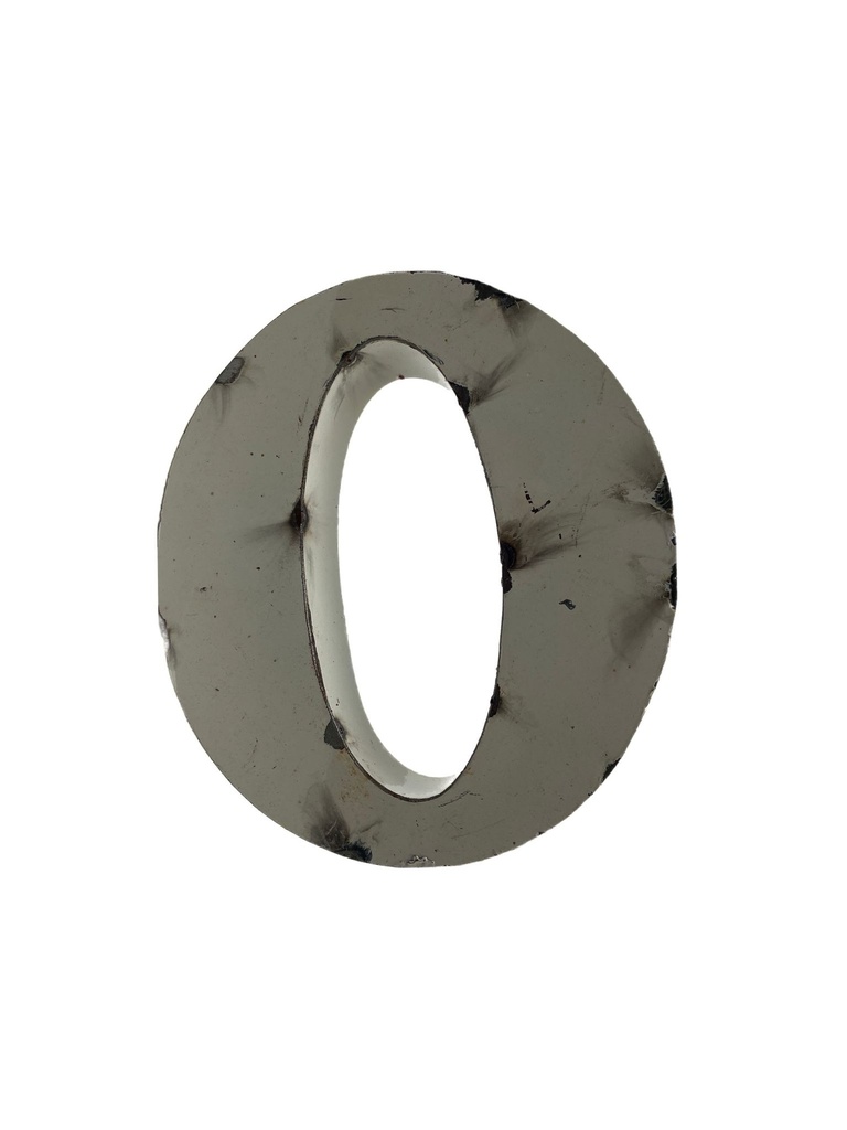 Lettre en Métal - 'O' - Petite - 15 cm