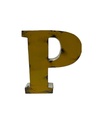 Lettre en Métal - 'P' - Petite - 15 cm