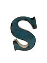 Lettre en Métal - 'S' - Petite - 15 cm