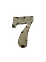 Lettre en Métal - '7' - Petite - 15 cm