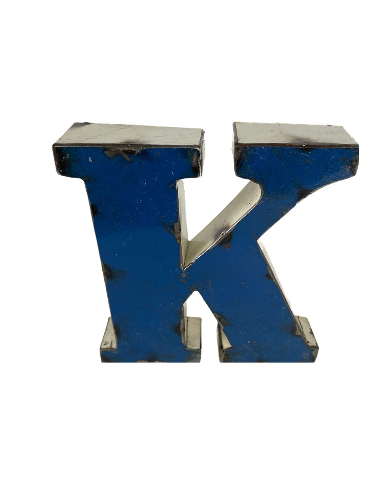 Lettre en Métal - 'K' - Petite - 15 cm
