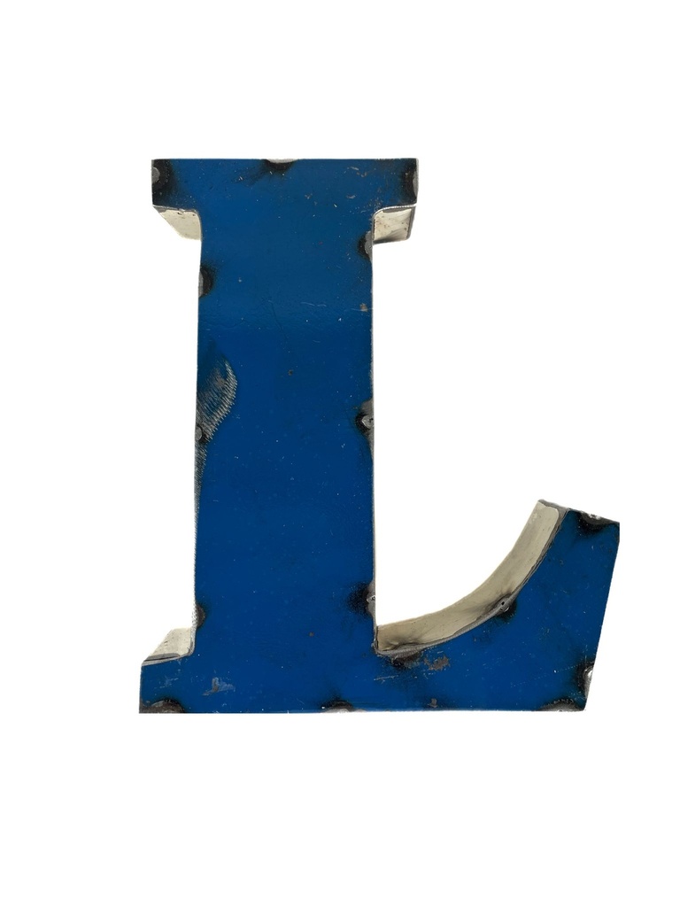 Lettre en Métal - 'L' - Petite - 15 cm