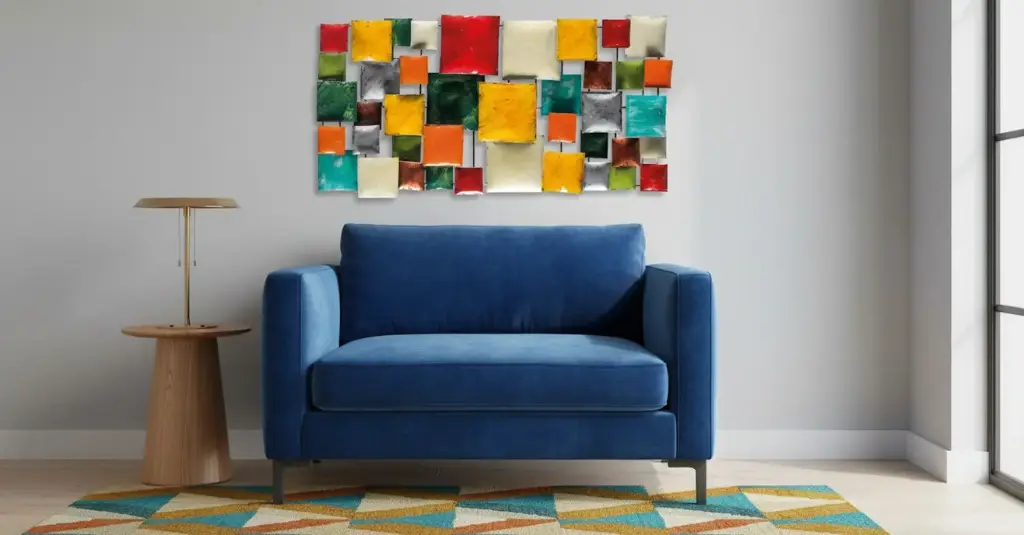 Décoration Murale 'Pimp Rectangle' - Mix Couleur - 80 x 40 x 5 cm