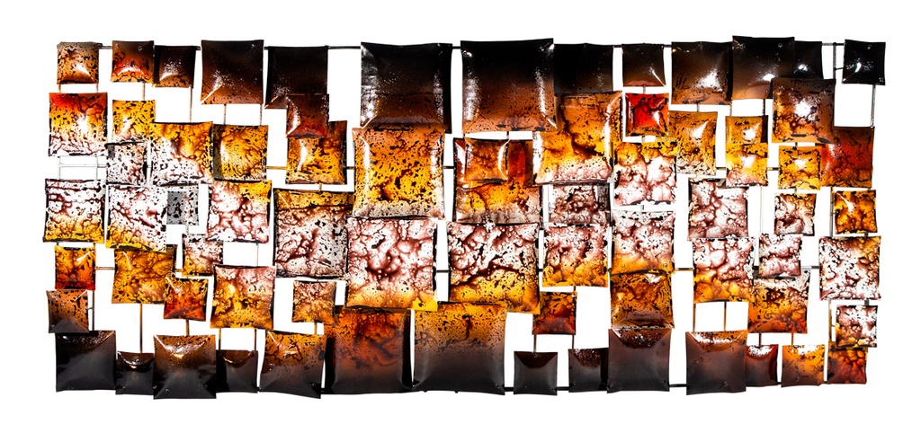 Décoration Murale 'Pimp Rectangle' - Batik - 120 x 50 x 5 cm