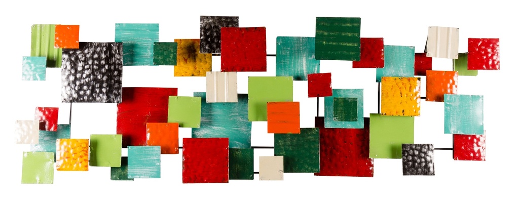 Décoration Murale 'Pimp Industrie Modulable' - Mix Couleur - 125 x 45 x 7 cm