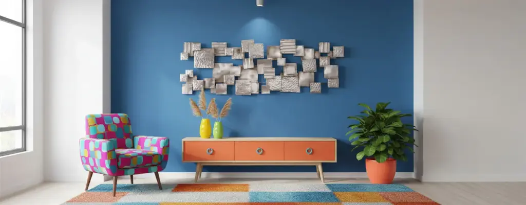 Décoration Murale 'Pimp Industrie Modulable' - Métal Brossé - 125 x 45 x 7 cm