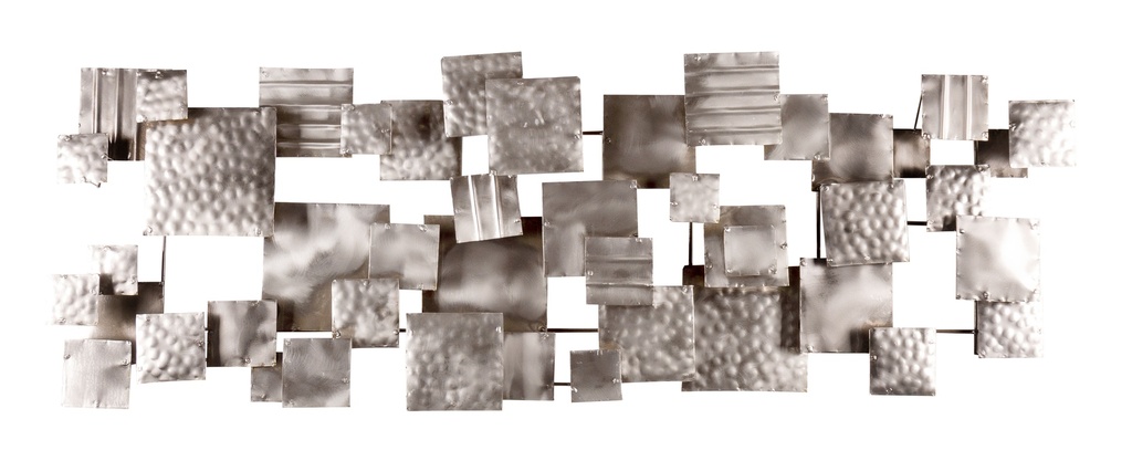 Décoration Murale 'Pimp Industrie Modulable' - Métal Brossé - 125 x 45 x 7 cm