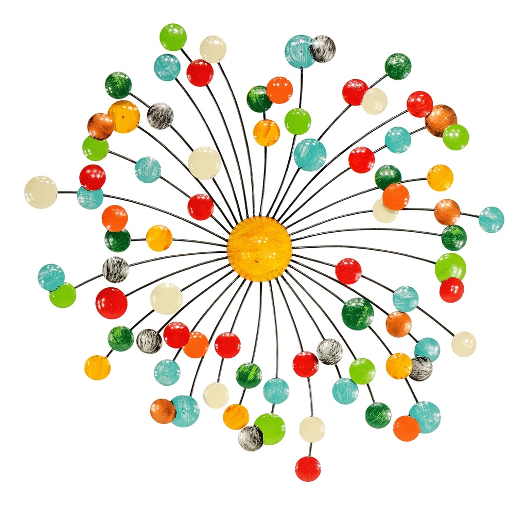 Décoration Murale 'Pimp Soleil' - Mix Couleur - 75 x 75 x 7 cm