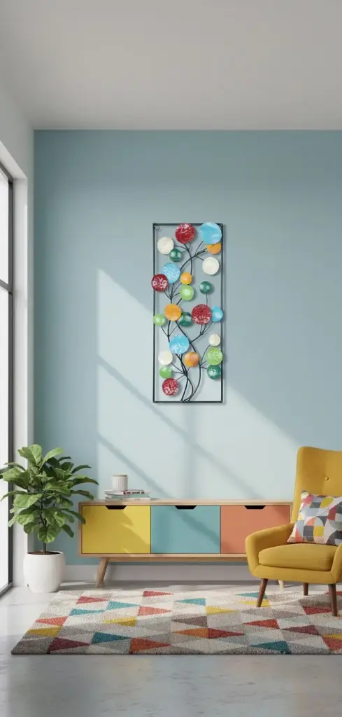 Décoration Murale 'Pimp Confetti' - Mix Couleur - 60 x 25 x 4 cm