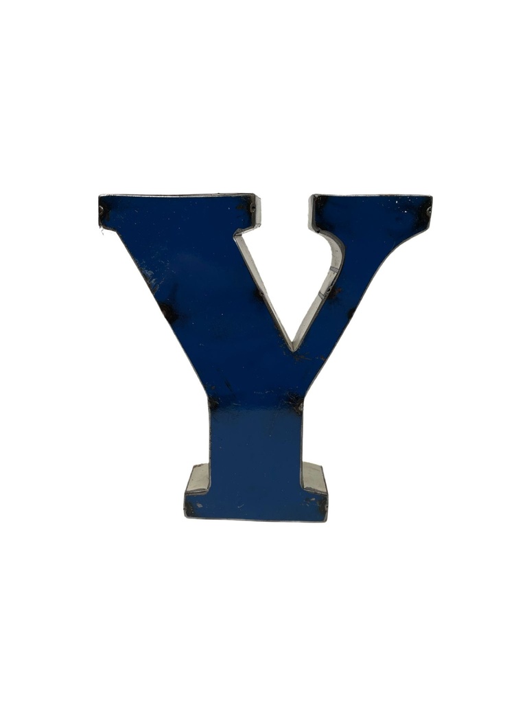 Lettre en Métal - 'Y' - Petite - 15 cm