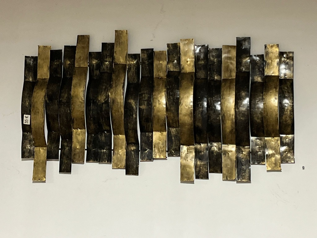 Décoration Murale Dorée - 60 x 110 x 8 cm