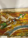 Flèche Peinte à la Main - 3 x 40 x 7 cm
