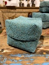 Boite Perlée Bleue - 17 x 20 x 20 cm