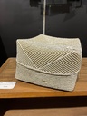 Boite Perlée Blanche et Dorée - 20 x 30 x 30 cm
