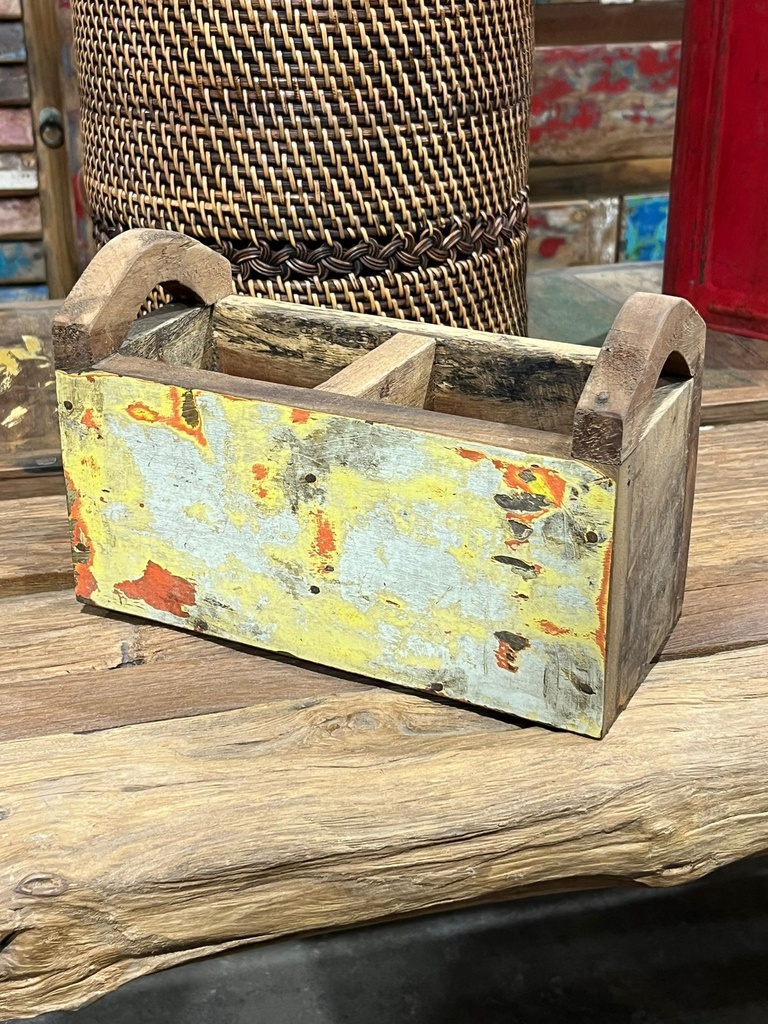Petit Rack Rangement Upcycling - 17 x 25 x 12 cm