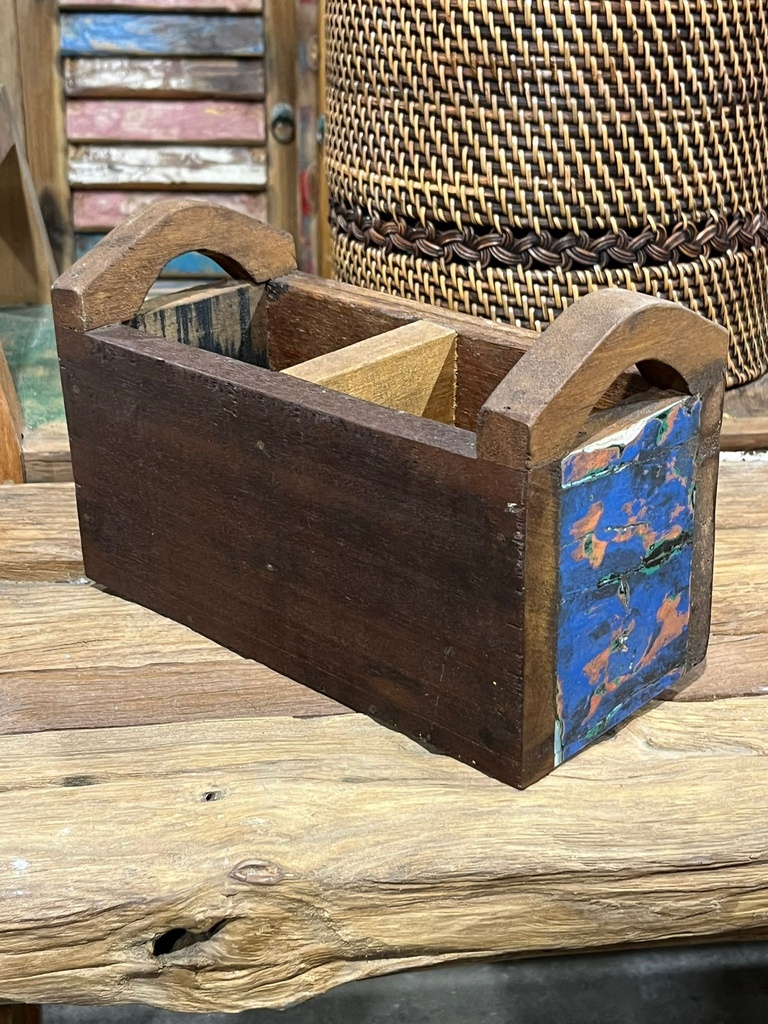 Petit Rack Rangement Upcycling - 17 x 25 x 12 cm