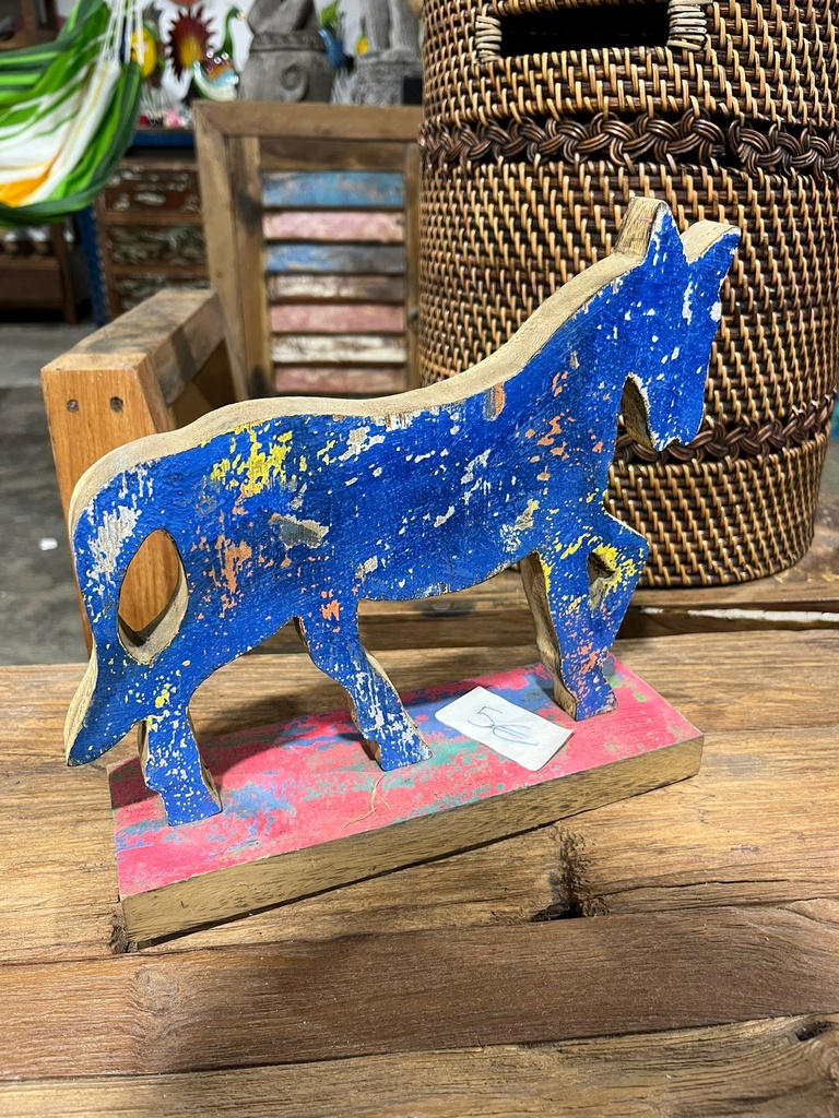 Cheval Bleu - 22 x 9 x 24 cm