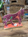Cheval Mauve - 22 x 9 x 24 cm