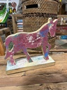 Cheval Mauve - 22 x 9 x 24 cm