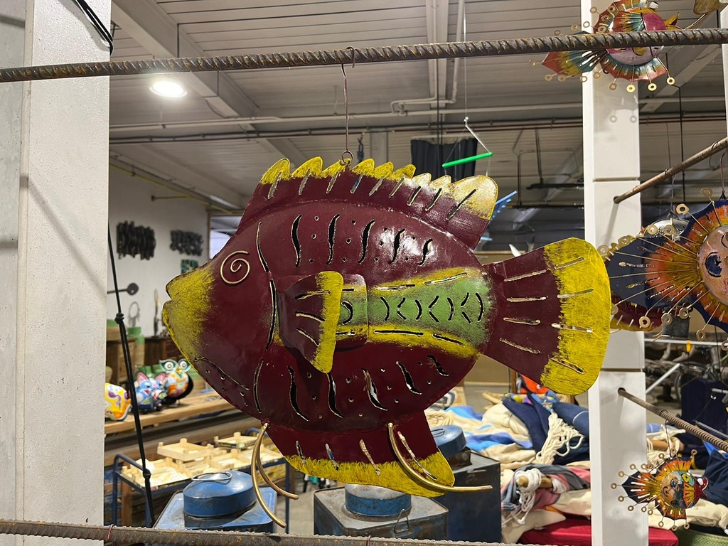 Poisson - Photophore - 37 x 45 x 8 cm