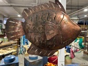 Poisson - Photophore - 37 x 45 x 8 cm