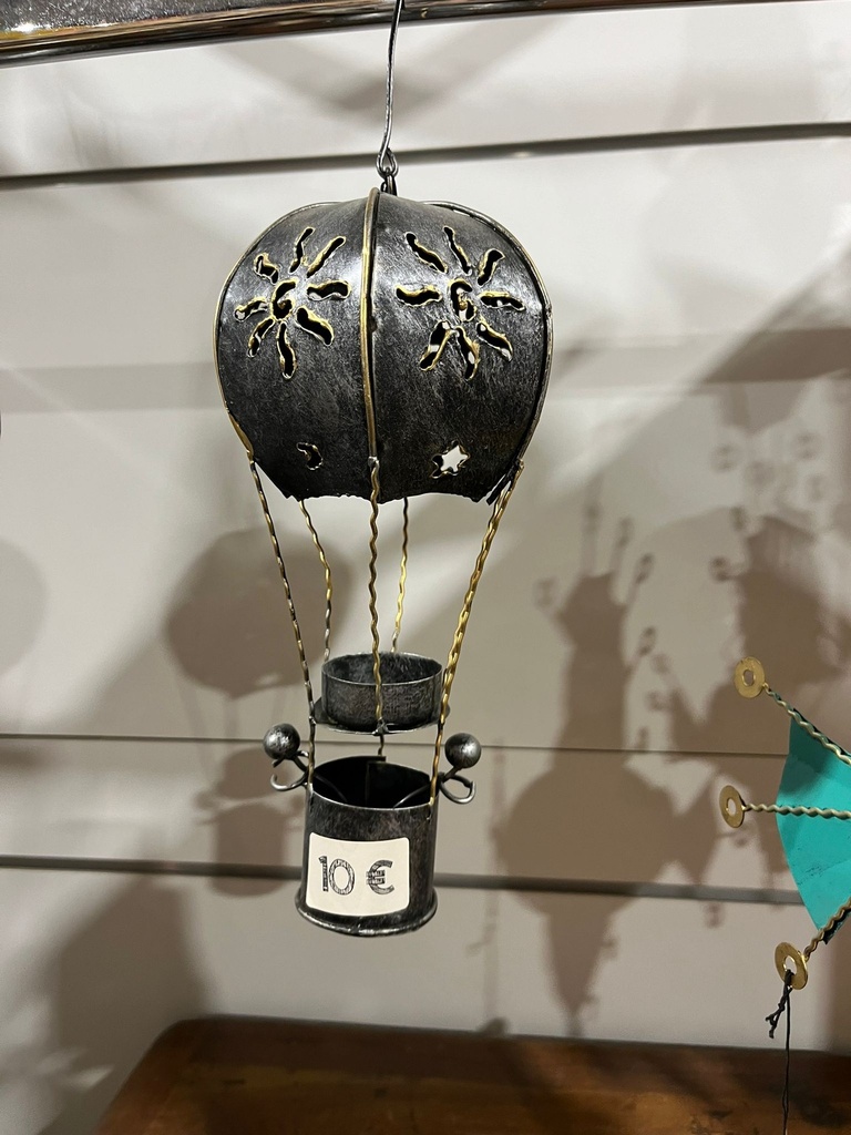 Mongolfière - Photophore - 25 x 13 x 13 cm