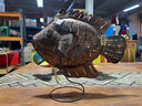 Poisson Sur Pied - Photophore - 40 x 15 x 43 cm