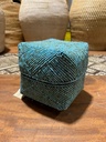Petite Boite Perlée Bleue - 14 x 14 x 14 cm