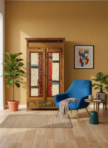 [2026-03-24-0063-A] Armoire - 2 portes, 1 tiroir - 200 x 116 x 49 cm