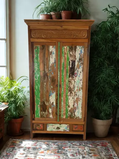 [2026-03-24-0064-A] Armoire - 2 portes, 1 tiroir - 200 x 116 x 49 cm